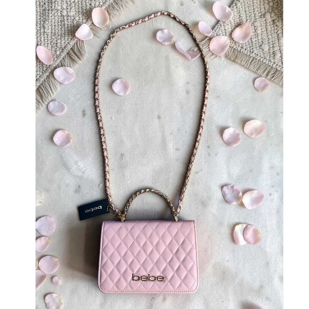 Bebe -‎ Pink Quilted Crossbody/Handbag